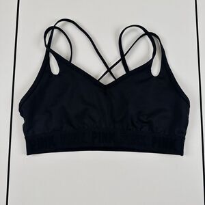 Victoria Secret Pink Active Ultimate Lightly Lined Bra Spaghetti Strap Womens M